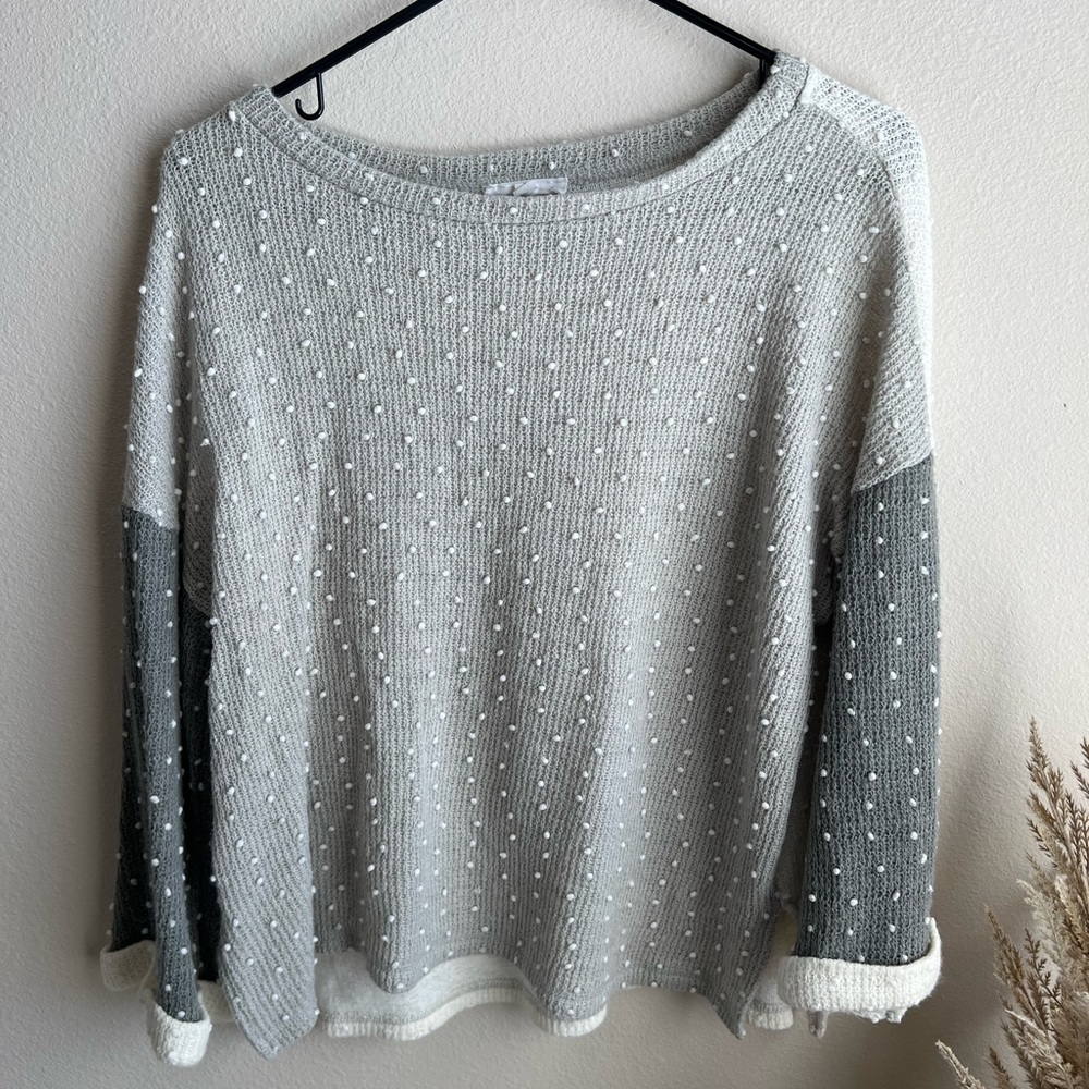 Blu Pepper Polka Dot Sweater